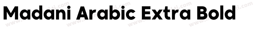 Madani Arabic Extra Bold字体转换